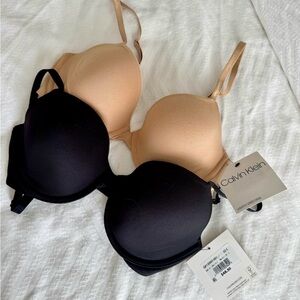 Calvin Klein 2 pack , 32C, lightly lined push up bras